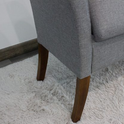 Athena Ottoman Storage Seat - Grey Linen - Image 3