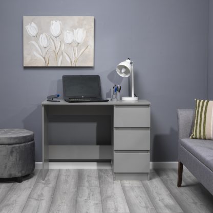 Stora Modern Dressing Table - Matt Grey