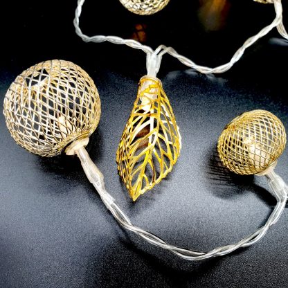 Mains Amira Lantern and leaf LED String Light Chain - Image 4