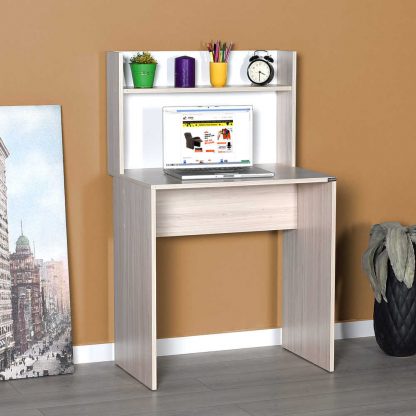 Compact Home Office Desk with Shelves - Image 2