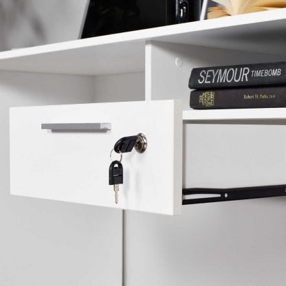Office Desk with Lockable Drawer - Image 9