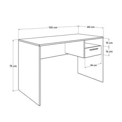 Office Desk with Lockable Drawer - Image 10