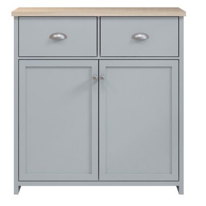 Westbury Sideboard Cabinet 2 Doors 2 Drawers Matt Grey Finish - Image 3