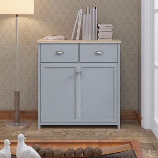 Westbury Sideboard Cabinet 2 Doors 2 Drawers Matt Grey Finish
