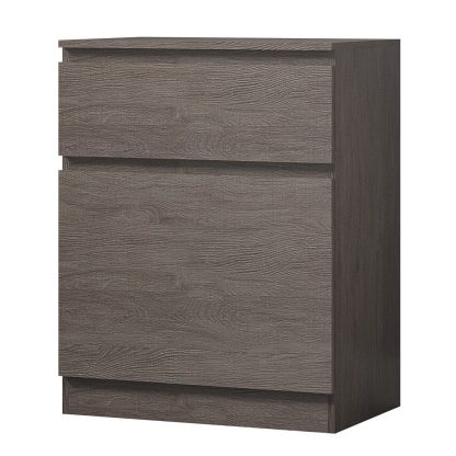 Stora Modern 1 Door 1 Drawer Multi-Storage Unit - Rustic Oak