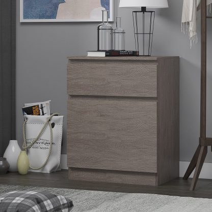 Stora Modern 1 Door 1 Drawer Multi-Storage Unit - Rustic Oak - Image 6