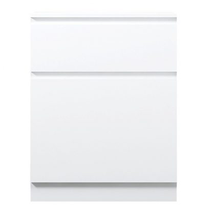 Stora Modern 1 Door 1 Drawer Storage Cabinet Matt White - Image 2