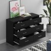 Tromso 6 Drawer Chest - Matt Black - Image 3