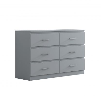 Tromso 6 Drawer Chest - Matt Grey - Image 5