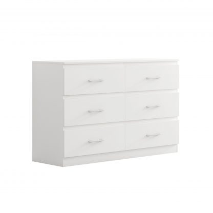 Tromso 6 Drawer Chest - Matt White - Image 5