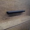 Industrial Reclaimed Wood Effect 2 Drawer Bedside Cabinet - Black - Image 2