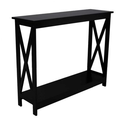 Matt Black Console Hallway Table - Image 3