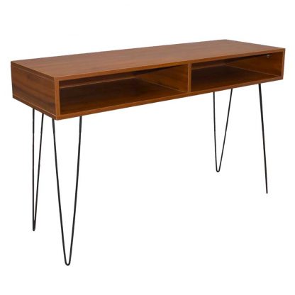 Industrial Style Console Hall Table With Metal Hairpin Legs - Image 3