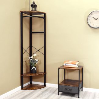 Industrial Design Corner Hallway Storage Hanging Rack