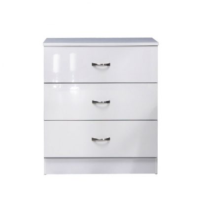 Chilton White Gloss 3 Piece Bedroom Set - Image 3