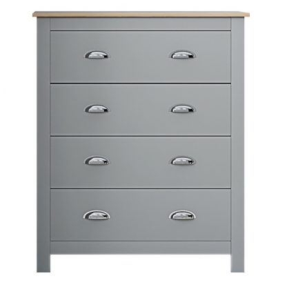 Westbury Grey On Light Oak 3 Piece Bedroom Set - Image 4