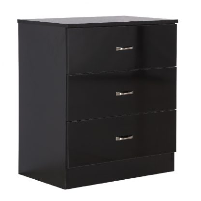 Chilton Black Gloss 3 Piece Bedroom Set - Image 3