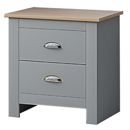 Westbury Grey On Light Oak 3 Piece Bedroom Set - Image 5