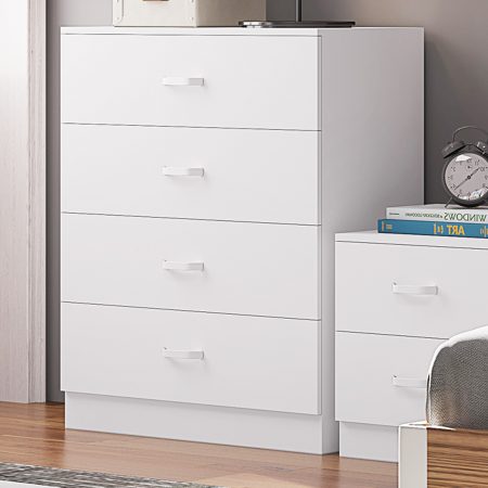 Tunis 4 Drawer Chest Of Drawers Matt White - Image 2