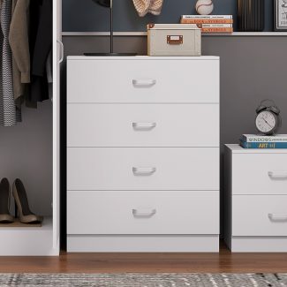 Tunis 4 Drawer Chest Of Drawers Matt White